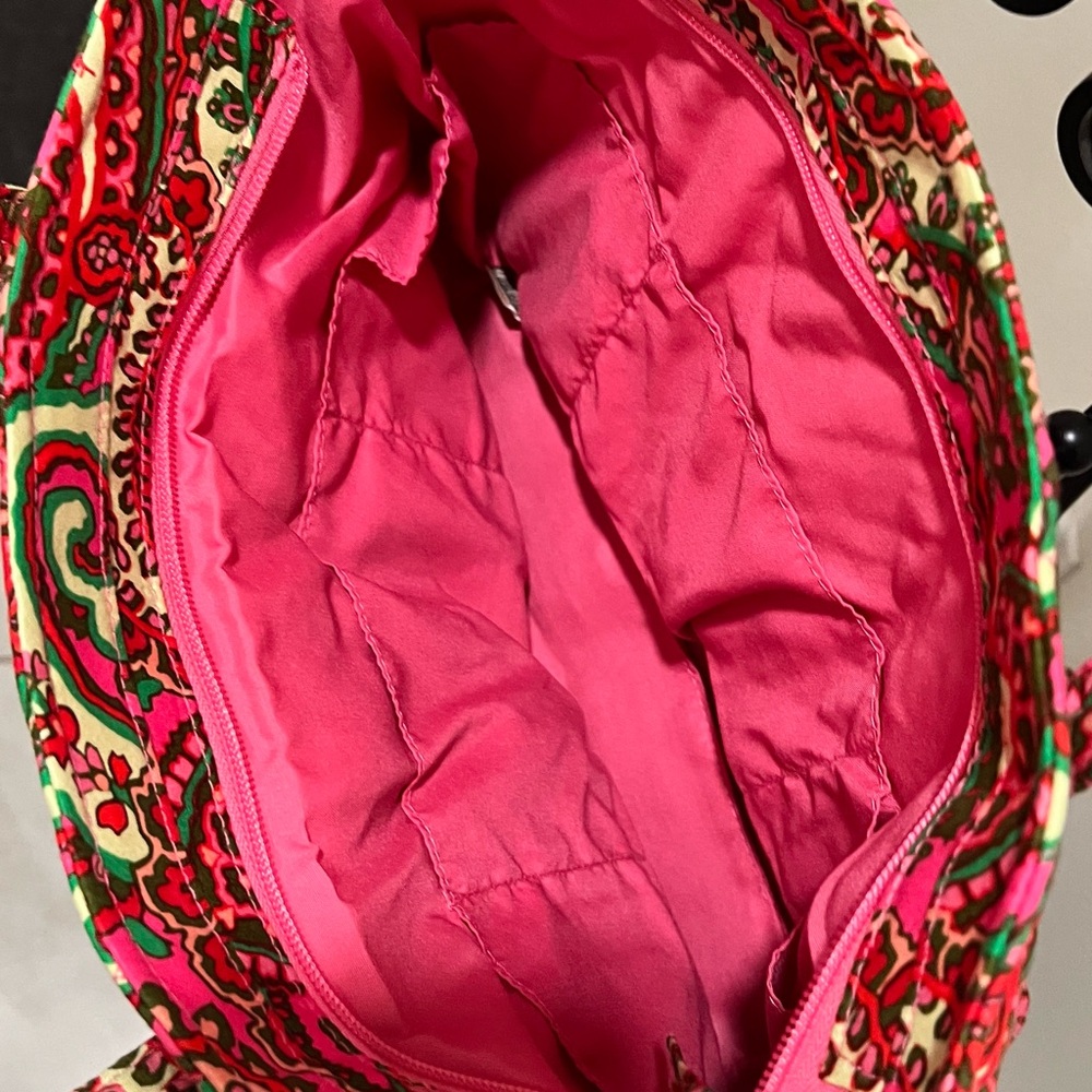 Vera Bradley Pink and Green Paisley Tote - Picture 4 of 4
